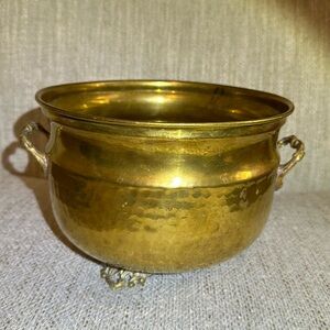Vintage Brass Cauldron